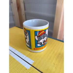 Vintage 1994 Chuck E Cheese Ceramic Mug Collectible Kids Cartoon Character